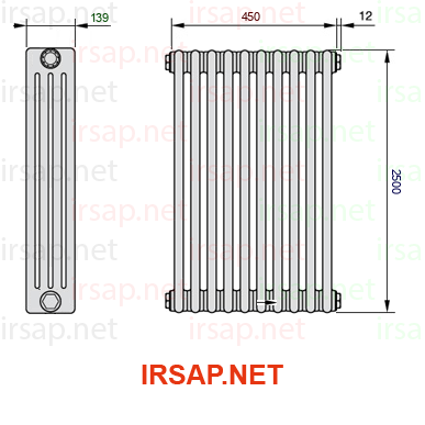 Радиатор IRSAP Tesi 42500/10 T14 CL 01